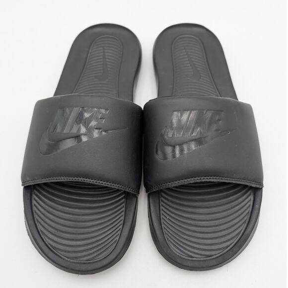 Nike Victori One Men's Everyday Slide Sandals Logo Black Size US11 EU45 - Picture 9 of 13